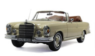 1969年奔驰280SE 敞篷 汽车模型 NOREV 183523 1：18 黄色