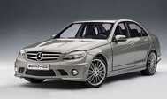 奔驰 C63 AMG 汽车模型 76275 autoart 1:18 铁灰色
