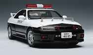 尼桑SKYLINE GT-R（R33）警车模型 77327 autoart 1:18 白色 限量3000台