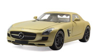 奔驰SLS AMG 汽车模型 1：18 迷你切minichamps 2010 磨砂金