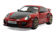 保时捷911(997)GT2  RS 汽车模型 autoart  1:18 77964 红色