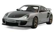 保时捷911(997)GT2  RS 汽车模型 autoart  1:18 77961 银色