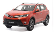 2013款丰田RAV4 汽车模型 原厂 1:18 橙色