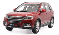 长城哈佛H6 运动版 SUV 国产原厂 汽车模型 暗红色
