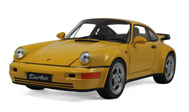 保时捷964 Turbo 汽车模型 1:18 威利 18026W 黄色