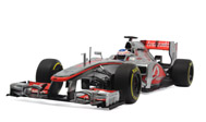 2013F1迈凯轮-梅赛德斯5号 巴顿 赛车模型 迷你切 1:18 银色