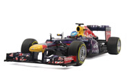 2013红牛F1 1号 维特尔 红牛-雷诺车队 赛车模型 迷你切 1:18 蓝色
