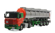 SCANIA油罐 卡车模型  WSI  1:50  红色