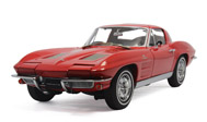 1963 年克尔维特COUPE 汽车模型 autoart 1:18 红色 71183