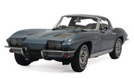 1963 年克尔维特COUPE 汽车模型 autoart 1:18 蓝色 71182