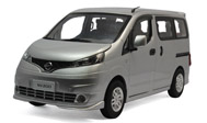 郑州日产NV200 汽车模型 原厂 1:18 银色