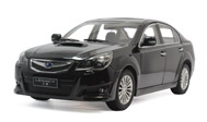 斯巴鲁力狮 汽车模型 原厂1:18 黑色