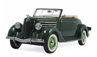 1936年福特豪华敞篷轿跑车 老爷车模型 富兰克林 1:24  B11XA09 绿色