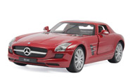 奔驰SLS AMG 汽车模型 威利 1：24 红色 24025W