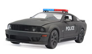 野马萨琳警车 汽车模型 威利 1:18 磨砂黑 12569MP-W