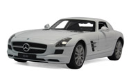 奔驰SLS AMG 汽车模型 威利 1：24 白色 24025W