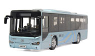 海格B92H 公交客车模型 1:42 苏州金龙KLQ6129G大巴士 40020002银蓝色