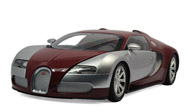 布加迪威龙 汽车模型 1:18 迷你切minichamps 100110830 红银双色