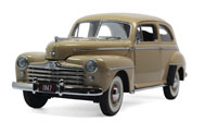 1947年福特轿车 汽车模型 MBI 1:24 ford super deluxe 米色