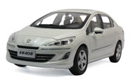 东风标致408 新标致408 汽车模型 原厂 1:18 白色