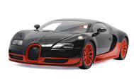 布加迪威龙 汽车模型 迷你切minichamps 1:18 100110840 黑红色