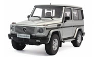 奔驰G500 SWB 1998短款 汽车模型 奥拓autoart 1:18 76112 银色