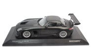 奔驰SLS AMG GT3 汽车模型 迷你切minichamps 1:18 亚光黑 限量1800台