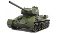 T-34坦克 功臣号 军事模型 原厂 1：24 绿色