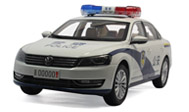 大众新帕萨特警车 汽车模型 上海大众原厂 1：18 2011款