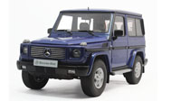 奔驰G500 SWB 1998短款 汽车模型 奥拓autoart 1:18 76114 蓝色