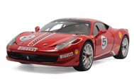 精细版法拉利458  5# 汽车模型 风火轮 1：18 红花色