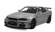 尼桑GTR R34 Z-TUNE NISMO 银色77352 汽车模型 autoart 1:18