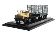 嘎斯52 GAZ52-06 拖挂卡车  汽车模型 DIP 1:43 白色AD4325A