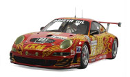 保时捷911(997)GT3RSR 75#赛车  汽车模型  autoart 1:18 红花色80972