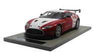 阿斯顿马丁V12赛道版 2012赛车 汽车模型Tecnomodel 1：18红花