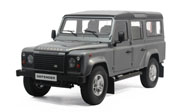 新路虎卫士110 SUV 越野车汽车模型 世纪龙1：18 银灰色