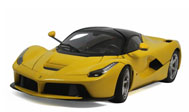 精细版laferrari/la法拉利 汽车模型    风火轮 1:18 黄色