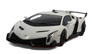 兰博基尼毒药VENENO 汽车模型 autoart  1:18白色74507