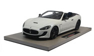 玛莎拉蒂敞篷GranTurismo MC百年纪念版 汽车模型 意大利BBR 1:18 白色TOP13D