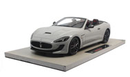 玛莎拉蒂敞篷GranTurismo MC百年纪念版 汽车模型 意大利BBR 1:18 银灰 TOP13C