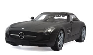 奔驰SLS AMG 汽车模型 1：18 迷你切minichamps 2010 磨砂黑色 100039027