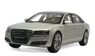 奥迪A8L 汽车模型 京商1:18  银色 09231CS-C