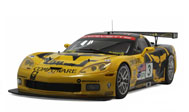 2007雪佛兰克尔维特 C6R 汽车模型  autoart 1:18黄花色80704