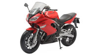 川崎 忍者 650R  摩托车模型 威利WELLY 1:10 红色