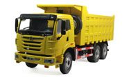 解放天V自卸卡车 工程车模型 原厂1:24 黄色 20090010