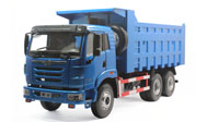 解放天V自卸卡车 工程车模型 原厂1:24 蓝色