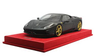 法拉利458 汽车模型 意大利MR 1:18 亚光黑 限量49台