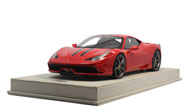 法拉利458 汽车模型 意大利MR 1:18 红色黑条 限量49台