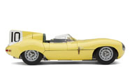 捷豹D-Type 短鼻子 1955年勒芒24小时耐力赛冠军10号 黄色RLG89002  EXOTO 1:18