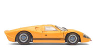 福特GT40 Mk IV 1967年赛百灵12小时耐力赛原车 黄色 RLG18050X EXOTO 1:18